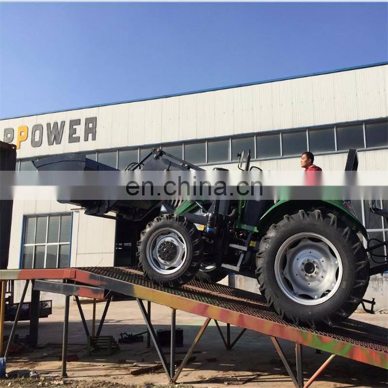 Hot sale 50hp mini wheel tractor with loader for sale