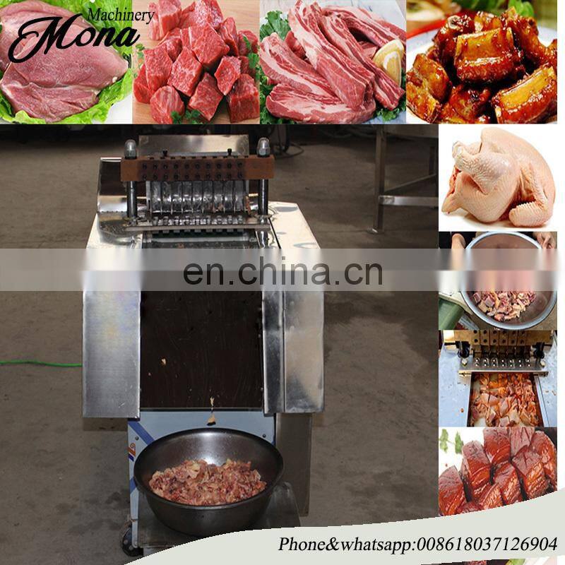automatic frozen beef cube dicer/chicken breast dicing machine/poultry meat cutting machine price