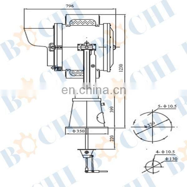 Steel Metal Search Light for Night Navigation 1000W
