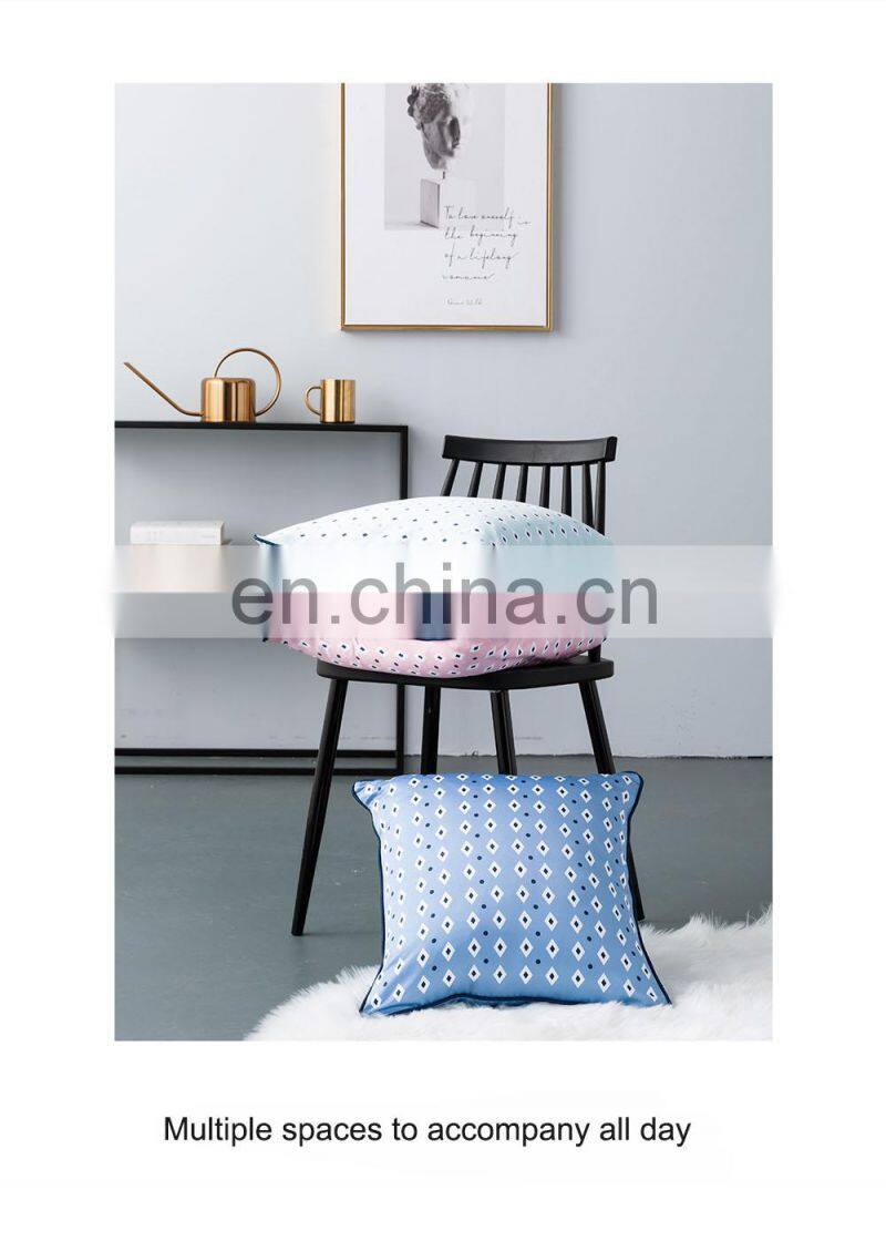 RAWHOUSE Wholesale price satin geometric pillowcase 45*45cm cushion covers set