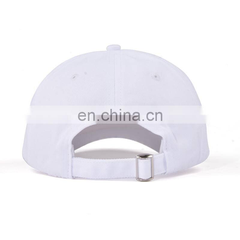 unisex design white baseball hats custom logo