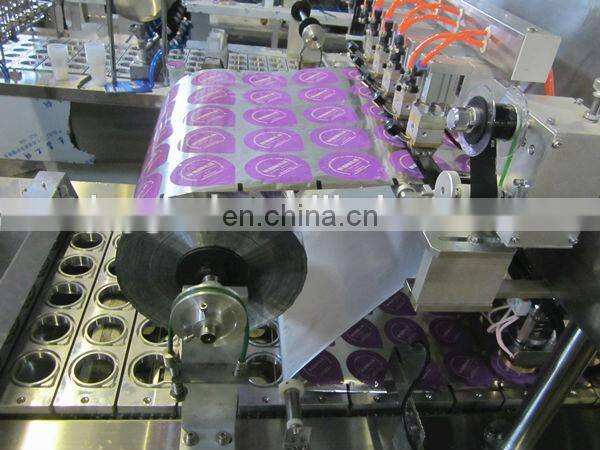 automatic liquid filling tray sealer jelly cup cup filling machine plastic cup sealing machine