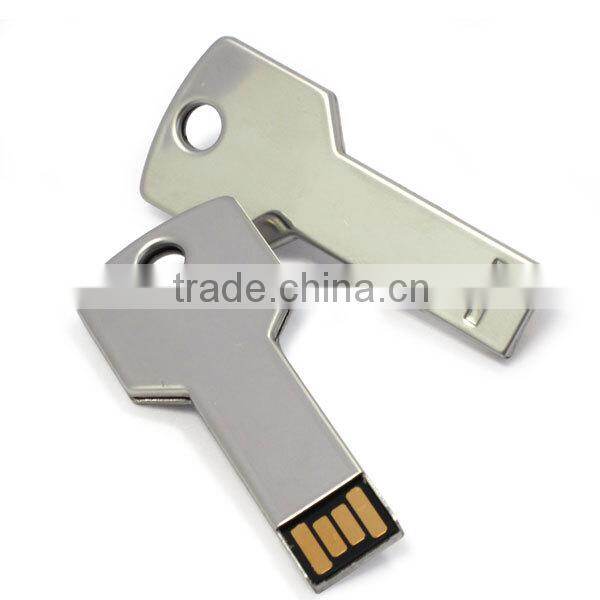 customized logo Metal Key USB2.0 1gb