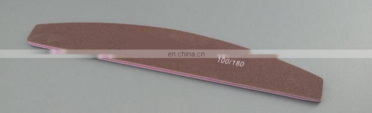 Professional Round abrasive wooden Custom Printed 80 100 150 180 240 grit finger nail file Japan with logo