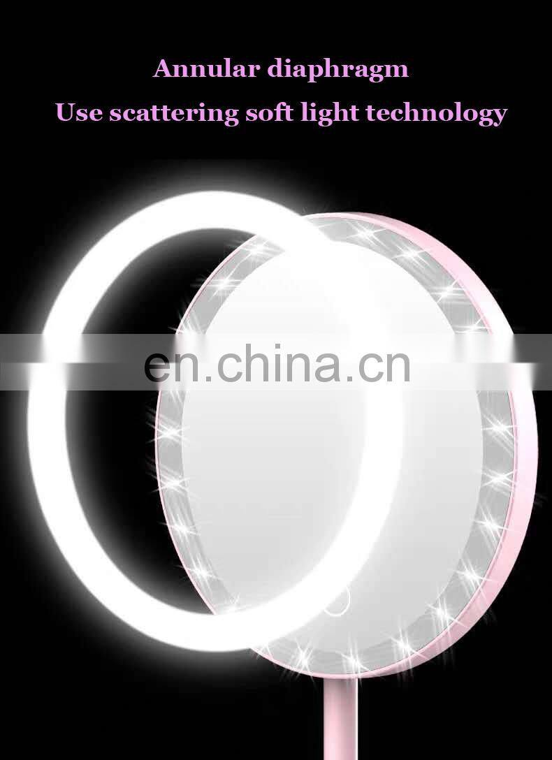 China fashionable and beautiful USB led makeup mirror