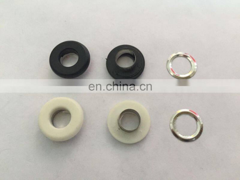 High quality swimwear leather military custom garment rubber combined brass hoodie eyelet/grommets