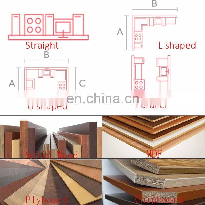 2020 latest wholesale matt black lacquer design kitchen or PVC finish modern kitchen cabinet