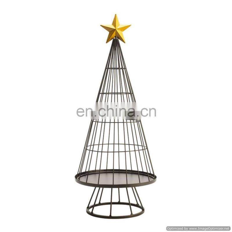 Christmas iron weir black tree
