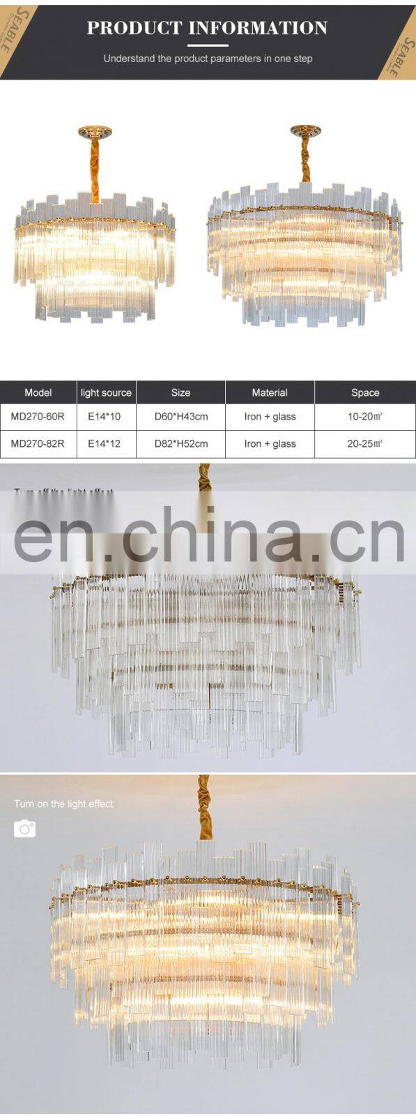 Modern Style Residential Decoration Hotel Home Cafe Luxury LED Chandelier Lighting
