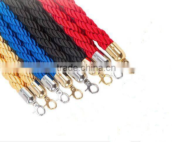 Hangging Rope with golden hook For Barriers
