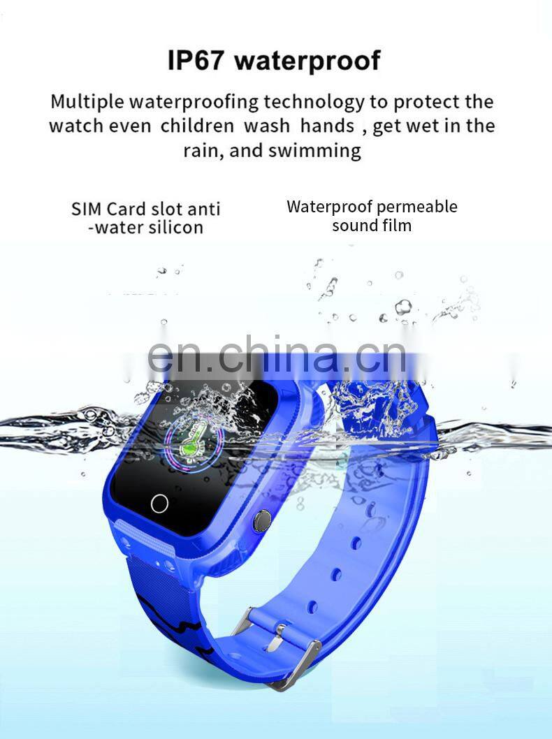 Hot Sale Temperature Mobile Phones SOS Call Smart Watch Kids Lbs Gps & Tracking Smartwatches Wearable Devices