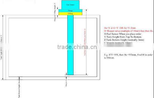 F300 oil milk water fuel level capacitive level sensor 0-5v fuel level sensor capacitive fuel level monitoring