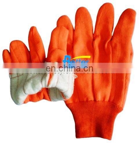 Oil and Gas Industry Men Knit Wrist Brown Jersey Cotton Construction Gloves,Warm Cotton Gloves