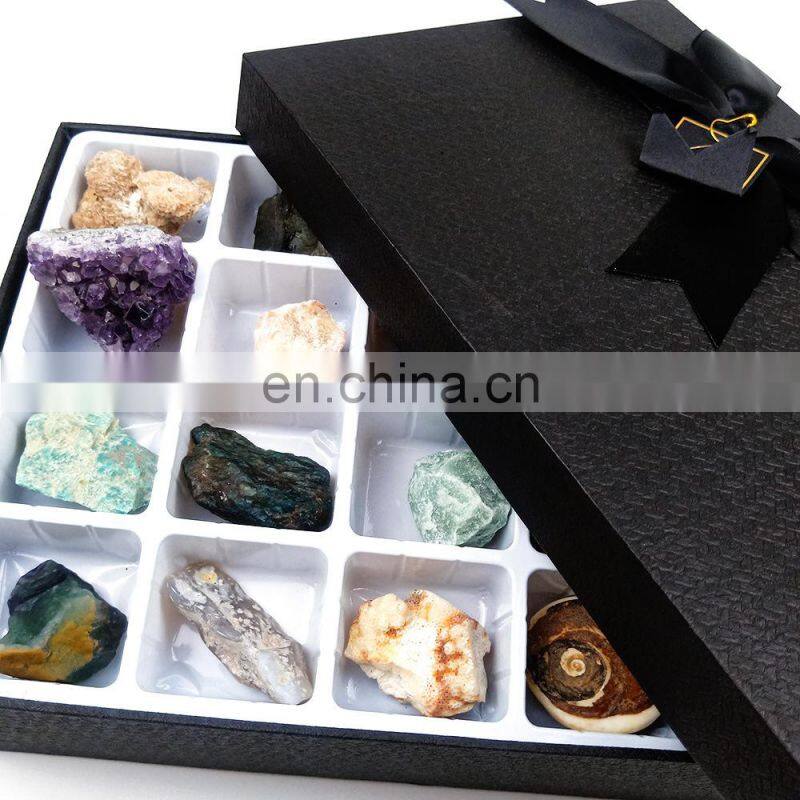 Semi-Precious Stone Crafts Rocks Rock Crystals Natural Meteorite Stones Gems Boxes Mineral Specimens Box