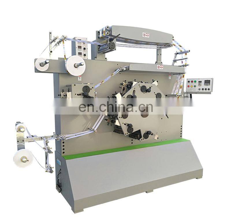 UGS62S 6 front 2 back Color Double Side Automatic Fabric Tape Ribbon Flexo Printing Machine, Clothing Label Flexographic Printer