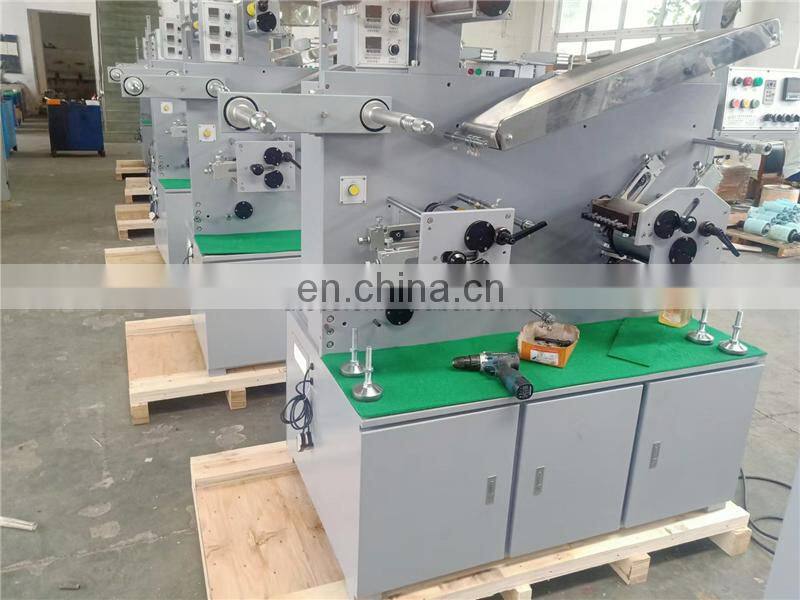 UGS21S 2 PLUS 1 color roll to roll Automatic fabric label flexo Printing machine, ribbon trademark flexographic printer