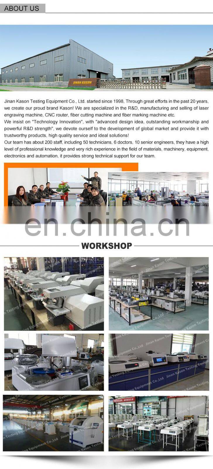 ISO granite and silver machine mopao3s metallographic polishing machineautomatic metallurgical grinding