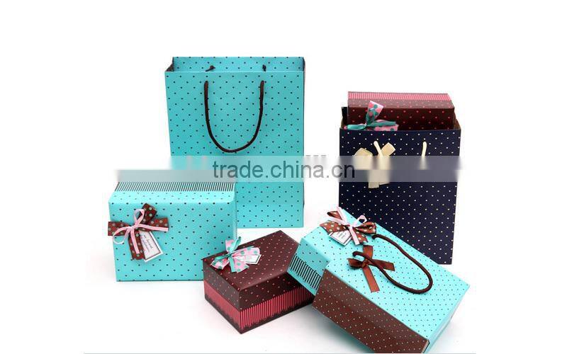 wholesales cheap different sizes bowknot sweet paper box