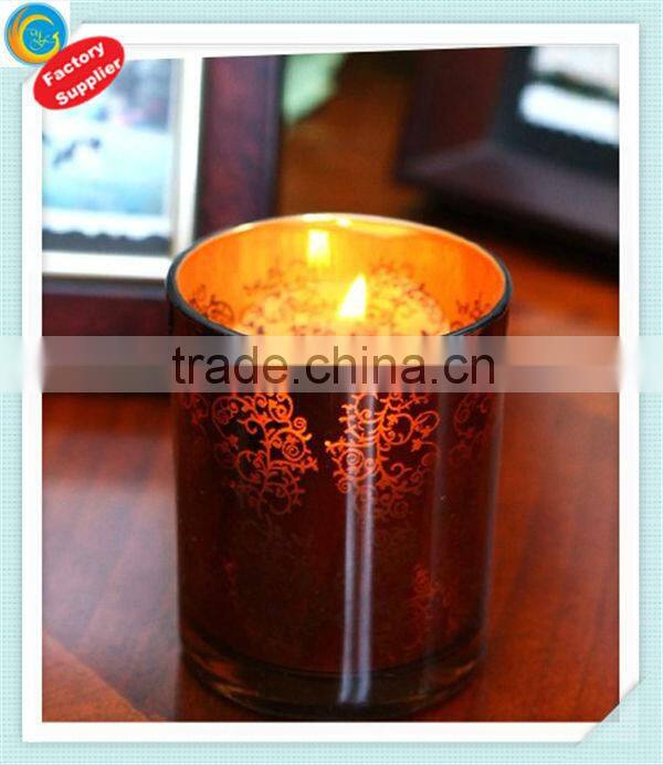 long-stemmed glass candle holder