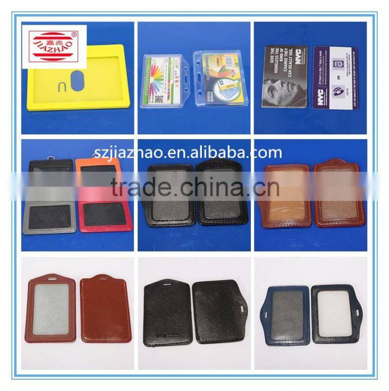 Customized high quality nylon ID Card Holder with lanyard by JIZAZHAO welding machine