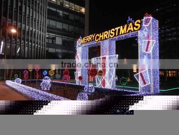 Outdoor led lights winding arches xmas decoration