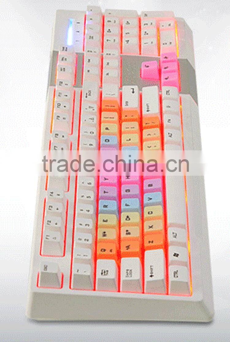 New Product Micro Wired RGB Backlit Keyboard For Sale