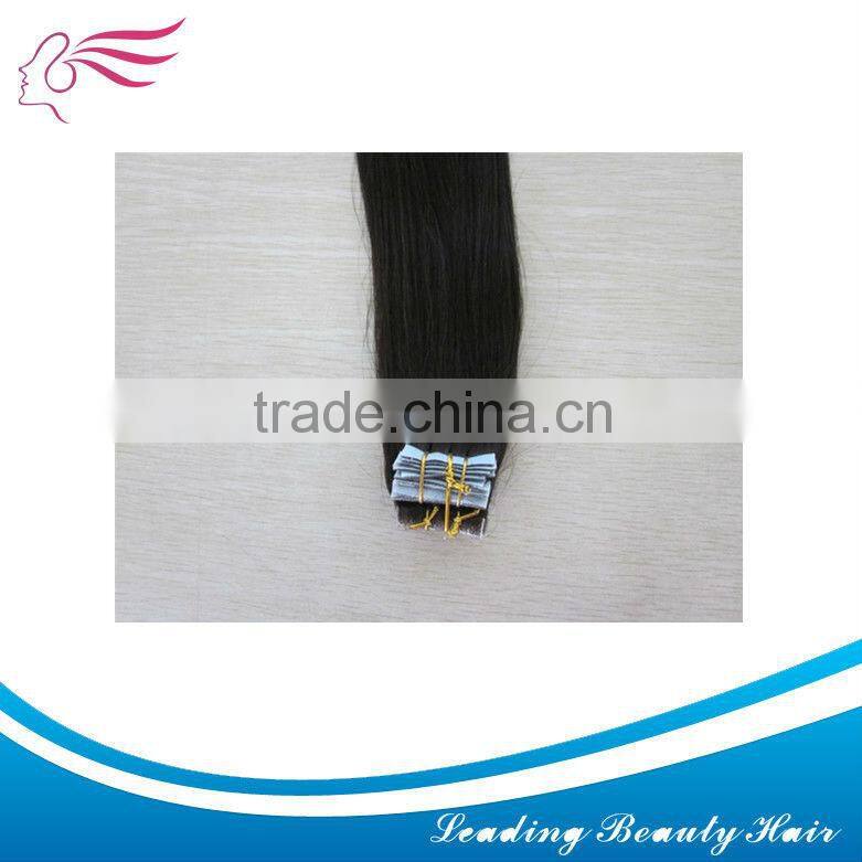 Brazilian hair weft in 100% human hair hot sale PU skin weft