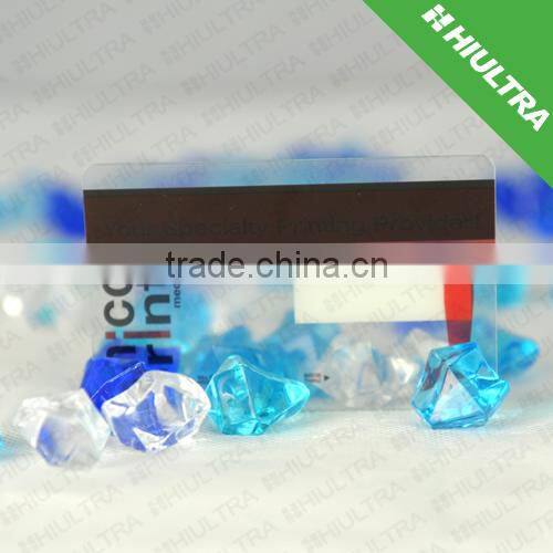 125Khz Printing PVC transparent business card With Magnetic Stripe