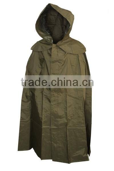 Ployster/PVC Men Rain Trench Coat