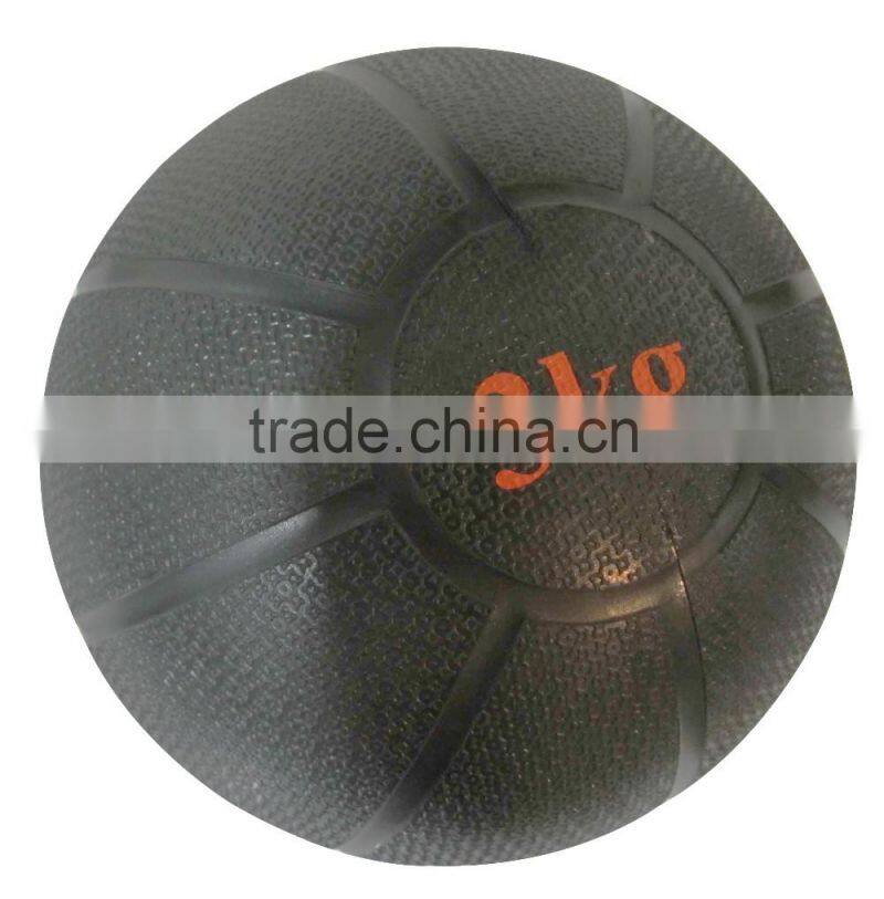 Fitness medicine ball with rubber