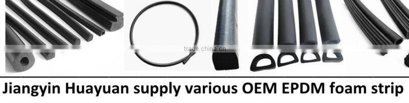 high performance flexible epdm sponge rubber o ring cord