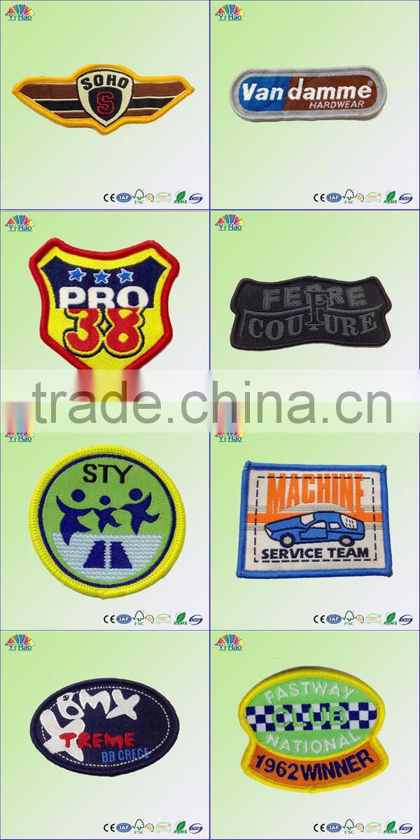 garment emborided patch for clothing embroided patch