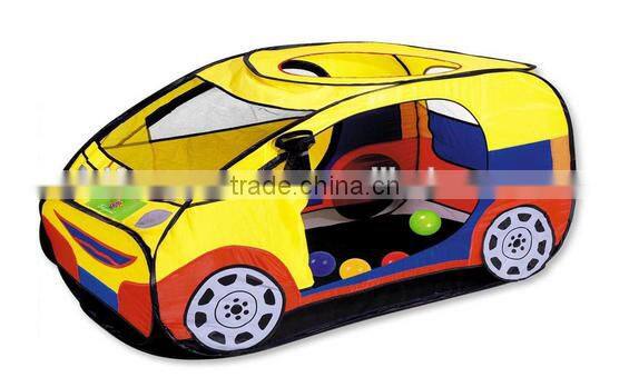 Kids toys big car pop up tunnel tent house