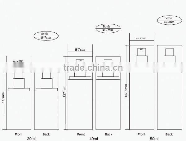 2015 Popular Cosmetic Plastic Lotion Pump Bottles for Skin Care