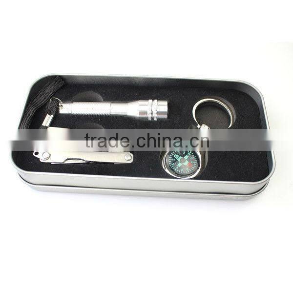 Portable survival tool camping kit