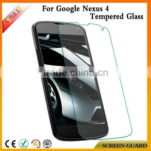 New Arrival!! Anti-shock Tempered Glass Screen Film For Google Nexus 4