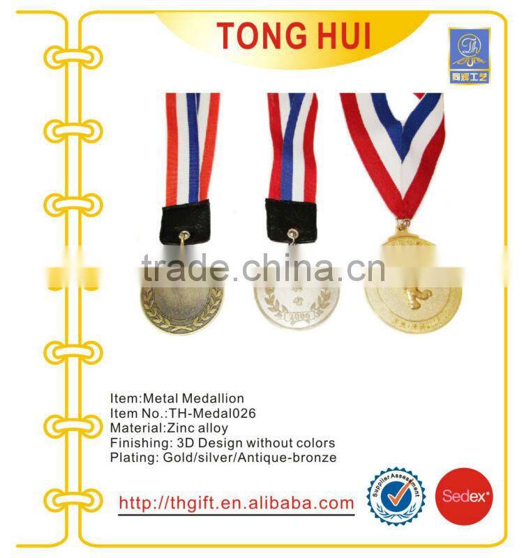 Wrestling match metal souvenir medal