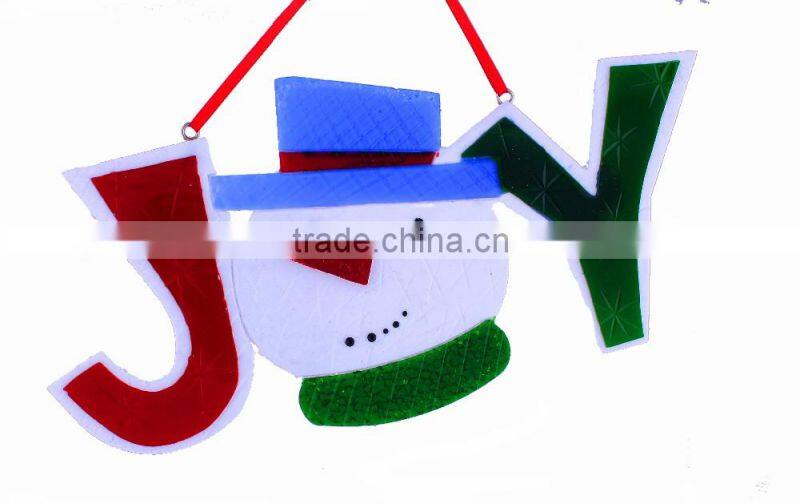 New design Christmas letters JOY ornament