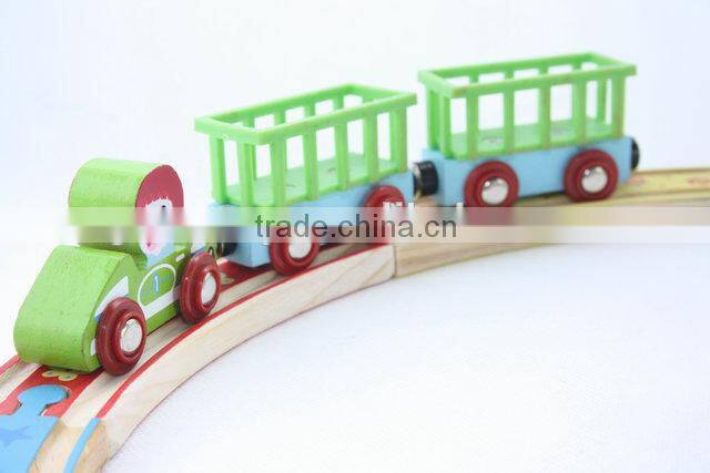 Wooden toys farm track train set,wooden railway tracks
