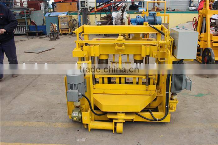 QT40-3a Egg Layer Moving Concrete litter block maker machine inusa