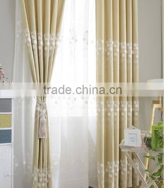 2015 Latest design fabric curtains for living room window curtain