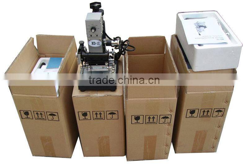 MD-11 PVC card embossing machine and MD-12 Hot foil stamping machine