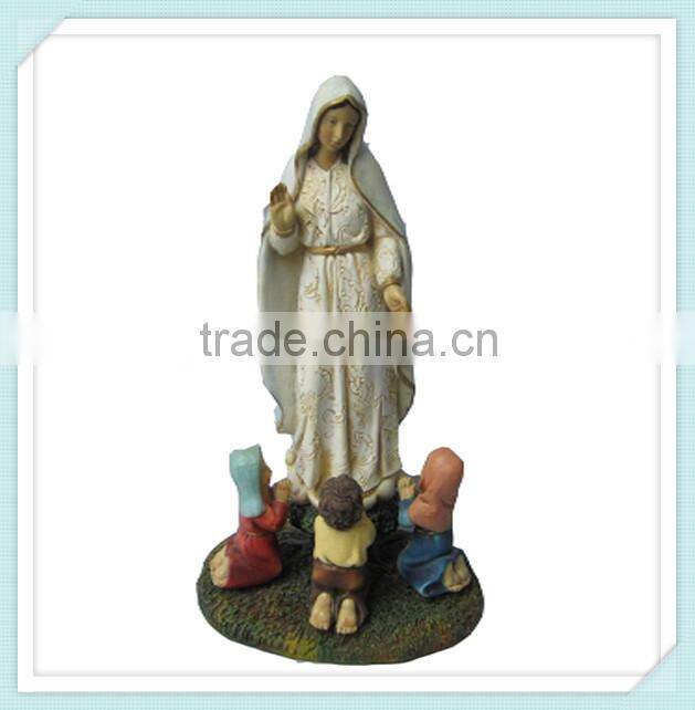 Maria and baby jesus religious polyresin figurine