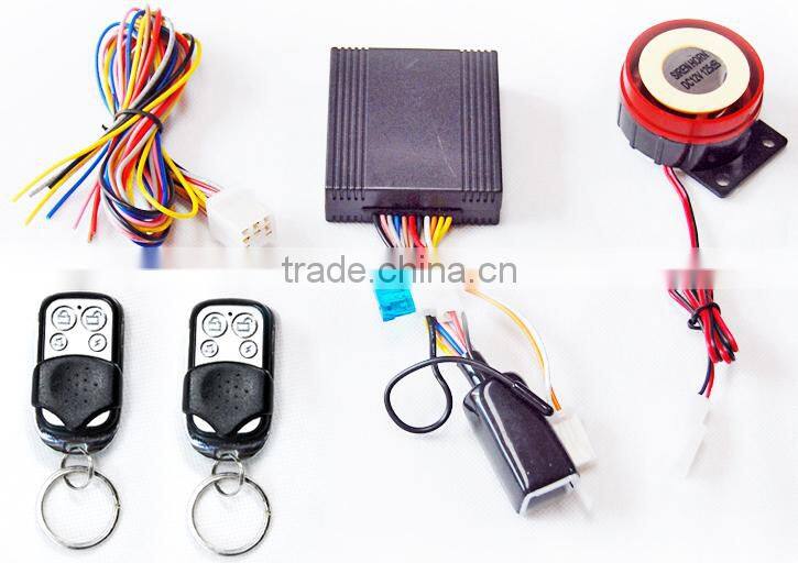 Auto parts 12V 801M motorcycle alarm system with remote engine start