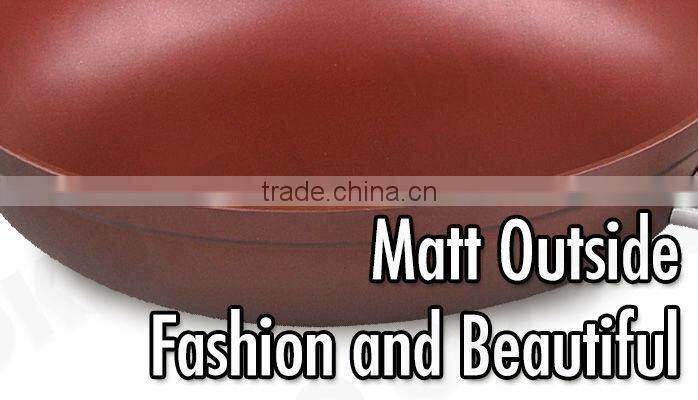 Fashion and Beautiful Aluminum Frying Pan with Silicon Handle(WNFAL-3031)