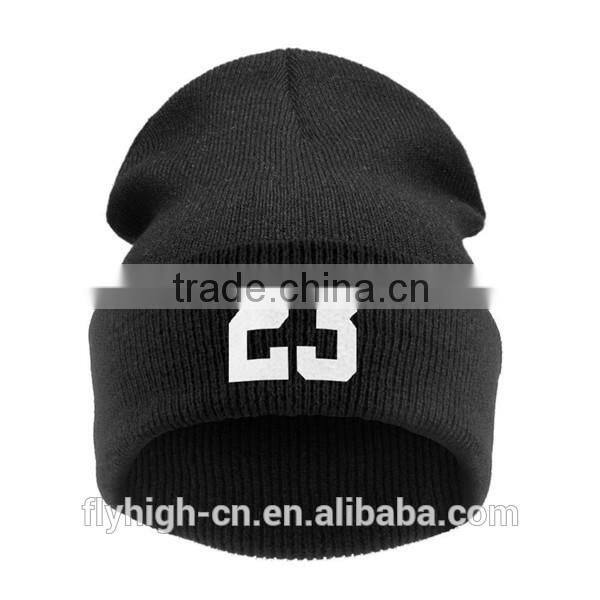 Girls Beanie Promotional Winter Embroidered Knit Hat