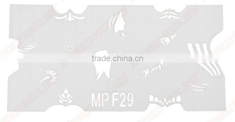 skull airbrush stencils for beauty nails