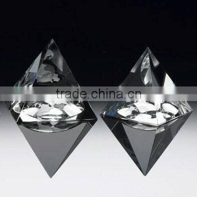 Etched crystal block