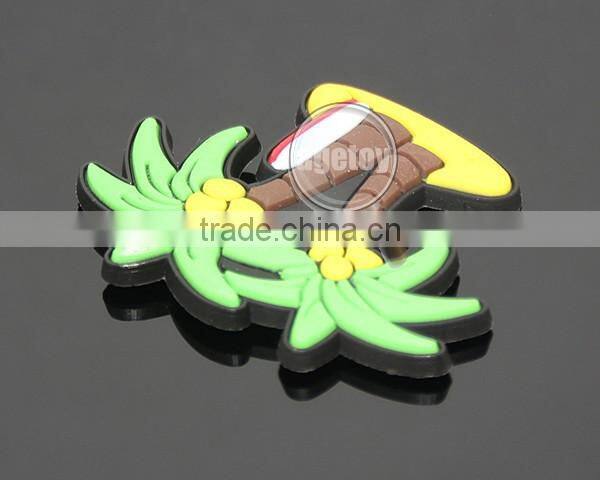 Promotional Beach Souvenir Coconut Palm Tree Shaped Soft Rubber Injection Molding Eco-friendly Soft PVC Fridge Magnet
