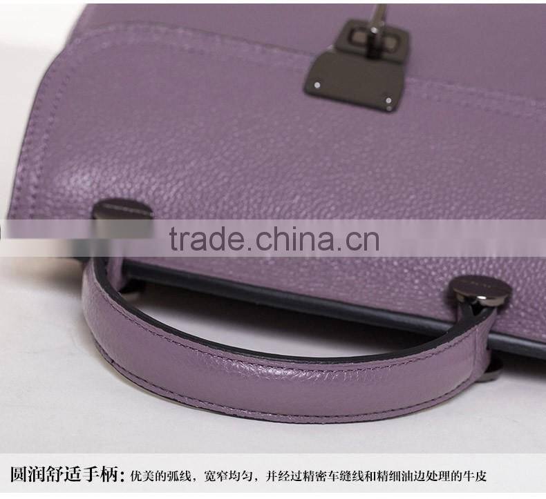 2016 New trend hot selling genuine leather women bags high quality tote leather shoulder bag purse